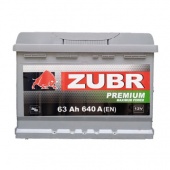 АККУМУЛЯТОР ZUBR PREMIUM (63 A/H) 640 A L+