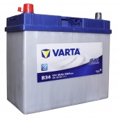 АККУМУЛЯТОР VARTA BLUE DYNAMIC ASIA B34 545 158 033 (45 A/H) 330 A L+