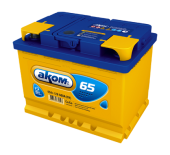 АККУМУЛЯТОР AKOM 6CT-65 ЕВРО (65 A/H) 580 A R+