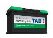 АККУМУЛЯТОР TAB STOP & GO AGM (80 A/H) 800 A R+