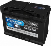 АККУМУЛЯТОР AKOM ULTIMATUM AGM (70 A/H) 760 A R+