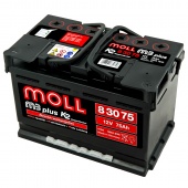АККУМУЛЯТОР MOLL M3+ (75 A/H) 680 A R+
