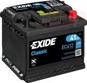 АККУМУЛЯТОР EXIDE CLASSIC EC412 (41 A/H) 370 A R+