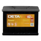 АККУМУЛЯТОР DETA POWER DB620 (62 A/H) 540 A R+