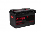АККУМУЛЯТОР A-MEGA STANDARD 6СТ-73 (73 A/H) 640 A R+