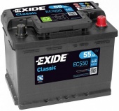 АККУМУЛЯТОР EXIDE CLASSIC EC550 (55 A/H) 460 A R+
