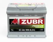 АККУМУЛЯТОР ZUBR PREMIUM (63 A/H) 550 A L+