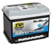 АККУМУЛЯТОР ZAP SILVER PREMIUM 564 45 (64 A/H) 600 A R+