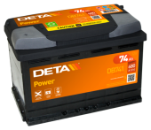 АККУМУЛЯТОР DETA POWER DB741 (74 A/H) 680 A L+