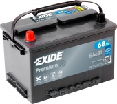 АККУМУЛЯТОР EXIDE PREMIUM EA681 (68 A/H) 650 A L+