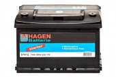 АККУМУЛЯТОР HAGEN (74 A/H) 680 A L+