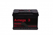 АККУМУЛЯТОР A-MEGA STANDARD 6СТ-74 (74 A/H) 720 A R+