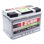 АККУМУЛЯТОР ZUBR PREMIUM (80 A/H) 780 A R+