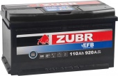 АККУМУЛЯТОР ZUBR EFB (110 A/H) 920 A R+