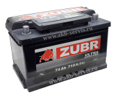 АККУМУЛЯТОР ZUBR ULTRA (74 A/H) 710 A R+