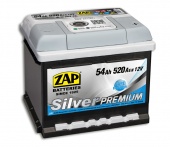 АККУМУЛЯТОР ZAP SILVER PREMIUM 554 45 (54 A/H) 520 A R+