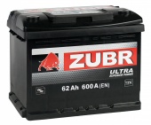 АККУМУЛЯТОР ZUBR ULTRA (62 A/H) 600 A L+